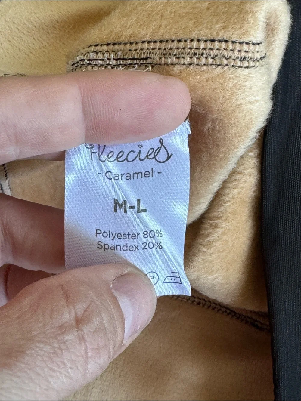 NWOT Fleecies Caramel Fleece Lined Tights Sheer Translucent Winter Pantyhose ML